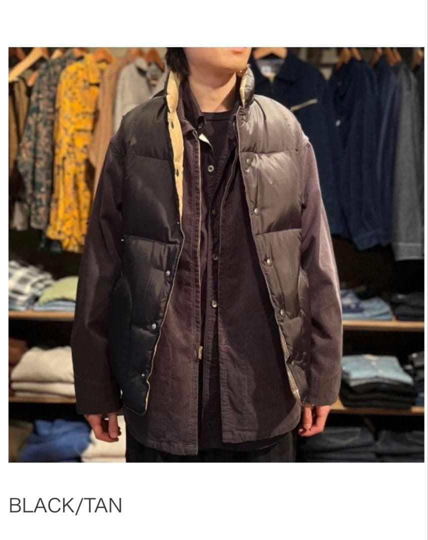 SIERRA DESIGNS× BEAMS PLUSリバーシブルダウンベストL