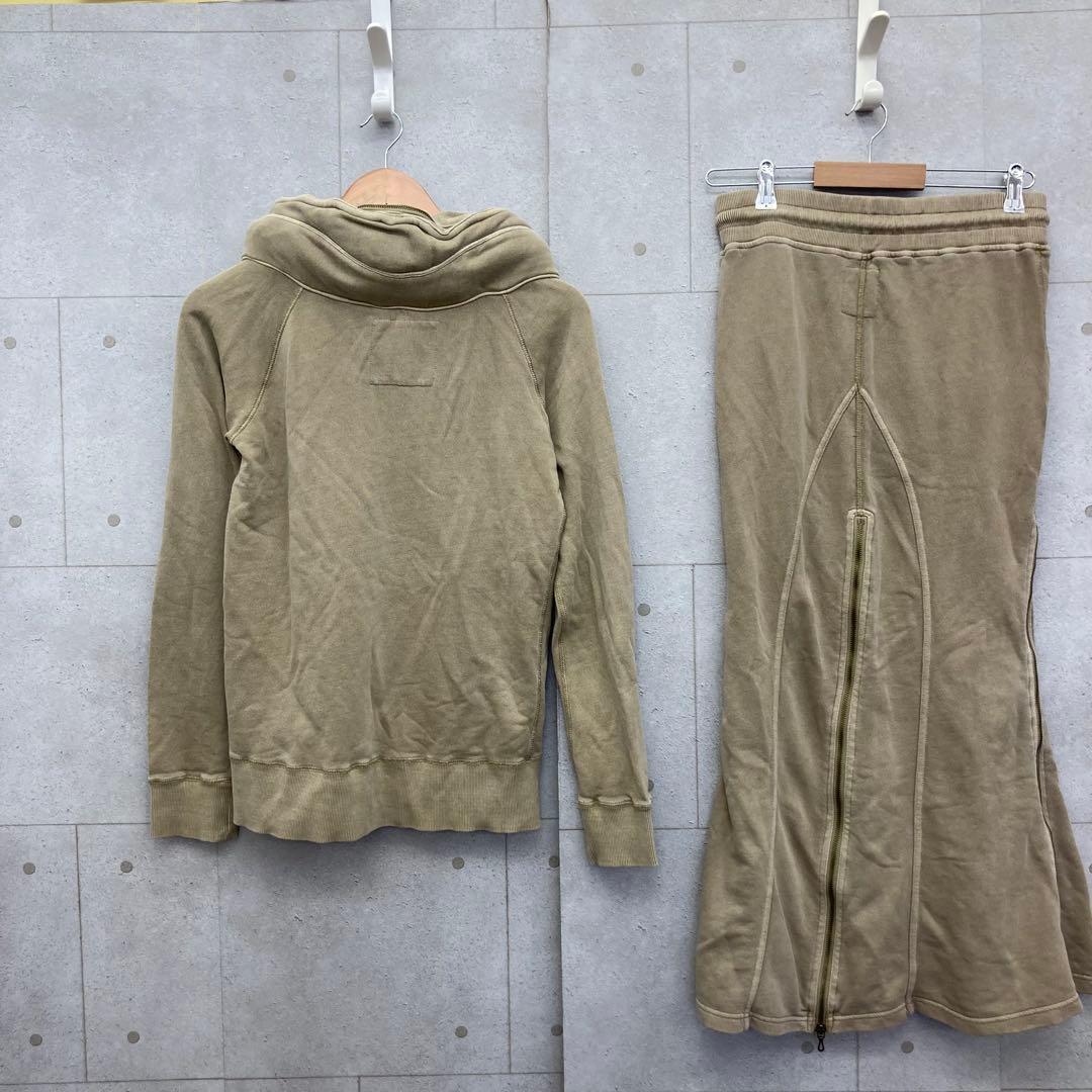 G.O.A ゴア スウェット 上下セットアップ ビッグフード F カーキ