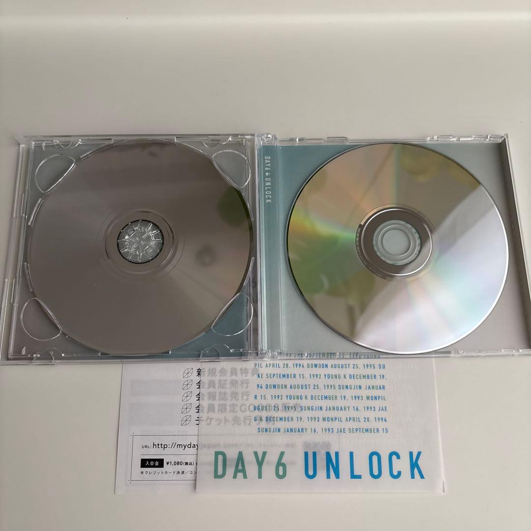 UNLOCK DAY6 初回生産限定盤　ＤＶＤ付　トレカ付き