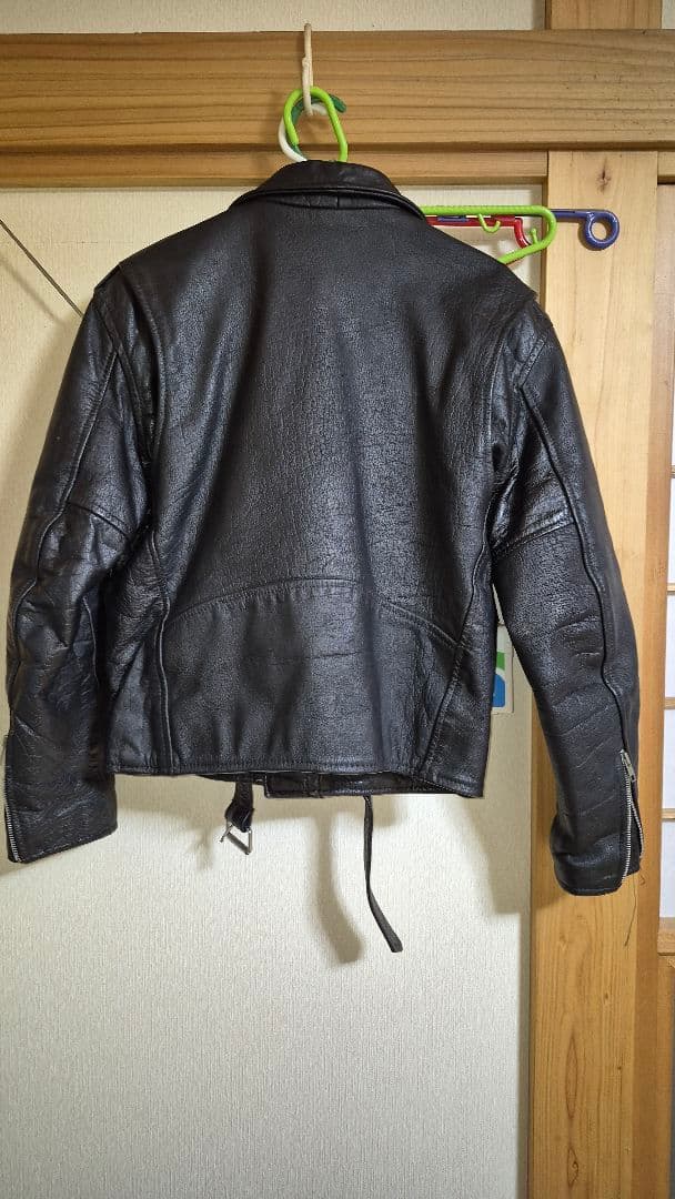 FIRST 本革 ダブルライダースジャケット　アメジャン　ヴィンテージ