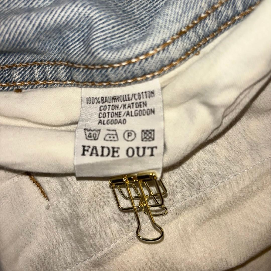 90s Y2K vintageスカル 炎 デニムジャケット ワッペン アメカジ