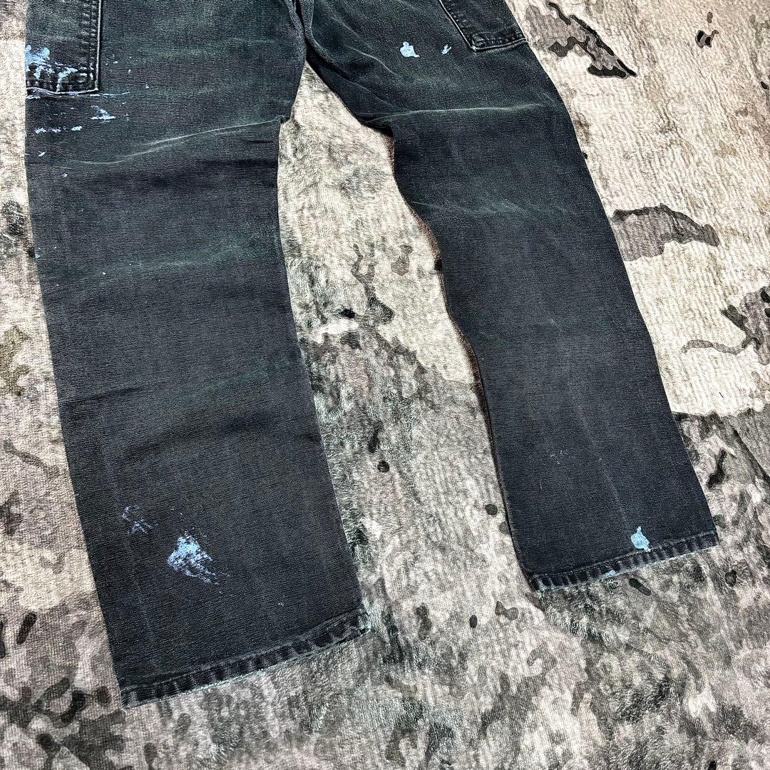 コメ欄セール！超スペシャル 一点物USA製ヘルメッツ ブルーペンキ 28×32