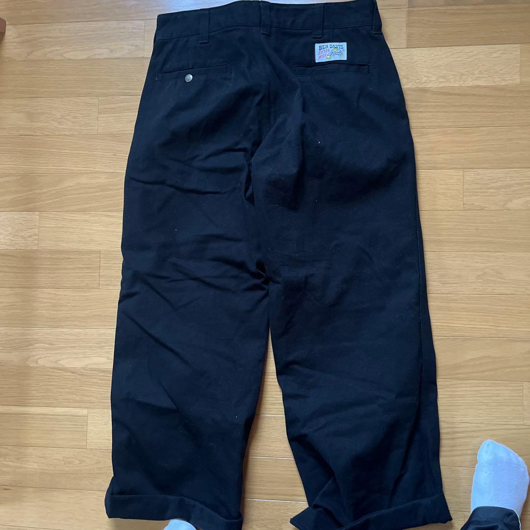 BEN DAVIS EXTRA WIDE ワークパンツ ブラックゴリラカット