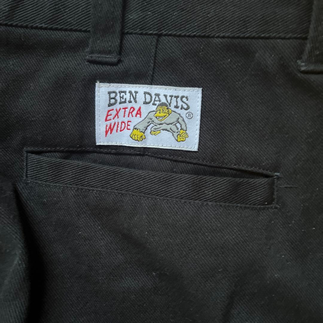 BEN DAVIS EXTRA WIDE ワークパンツ ブラックゴリラカット