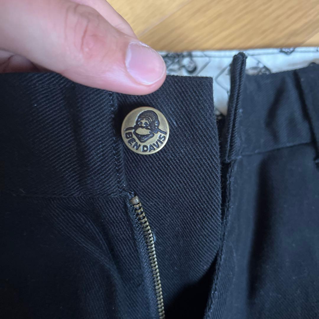BEN DAVIS EXTRA WIDE ワークパンツ ブラックゴリラカット