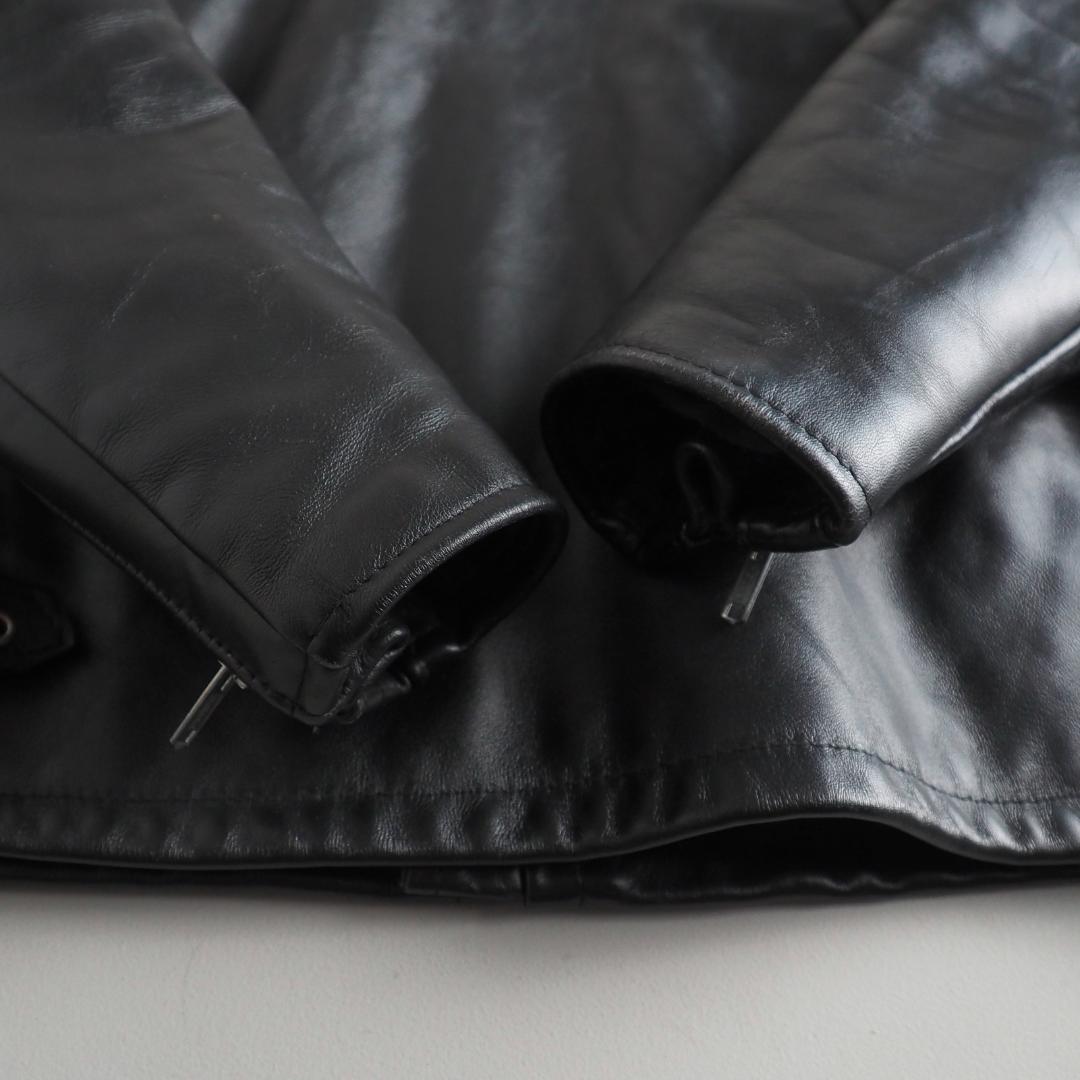 Schott　641Q　size40　シングルライダースジャケット　ブラック