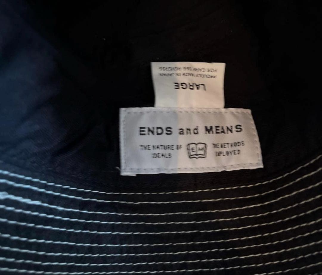 Ends and means バケットハット　black L