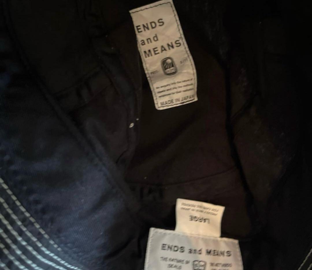 Ends and means バケットハット　black L