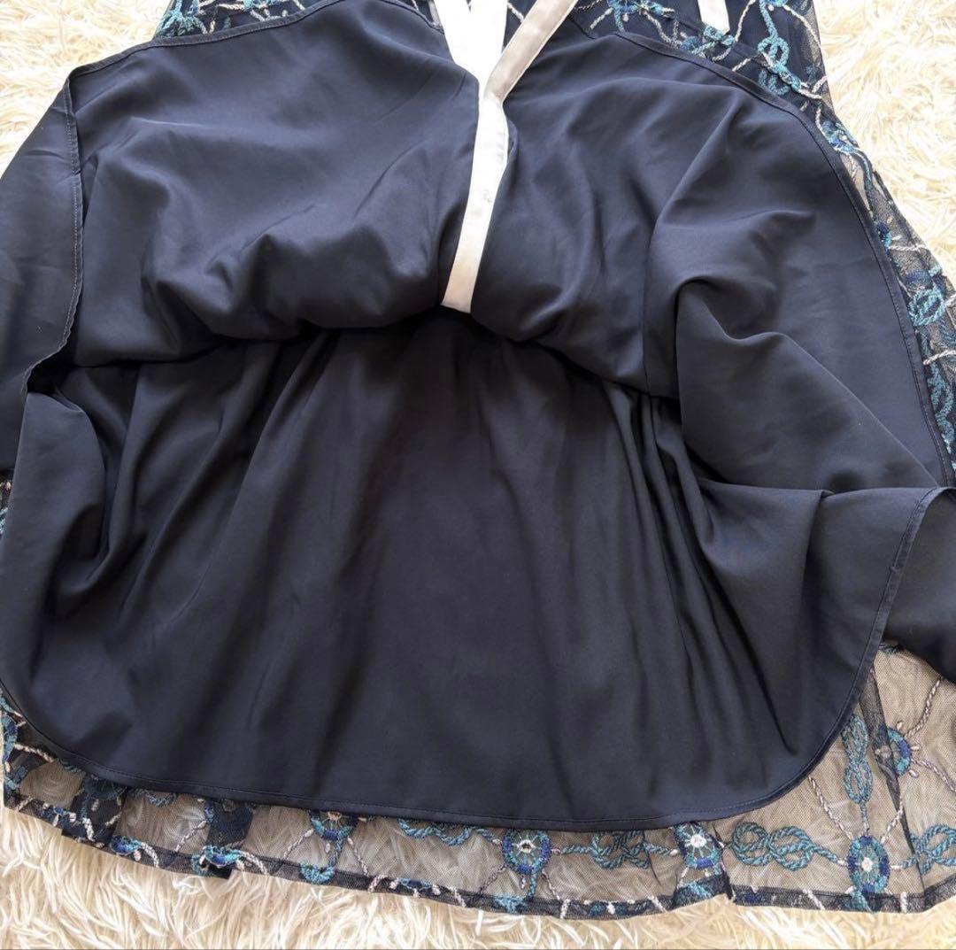 【未使用品】24年　マリン刺繍チュールワンピース　グレースコンチネンタル 36
