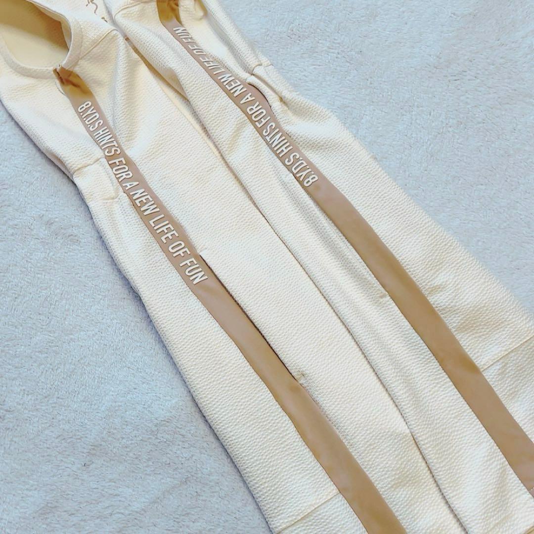 美品　近年　8YARDS ハチヤーズ　モックネック　ワンピース シアサッカー