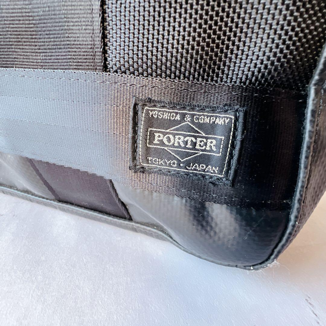 大容量✨PORTER HEAT　トートバッグ　マチ拡張　ブラック　ヒート