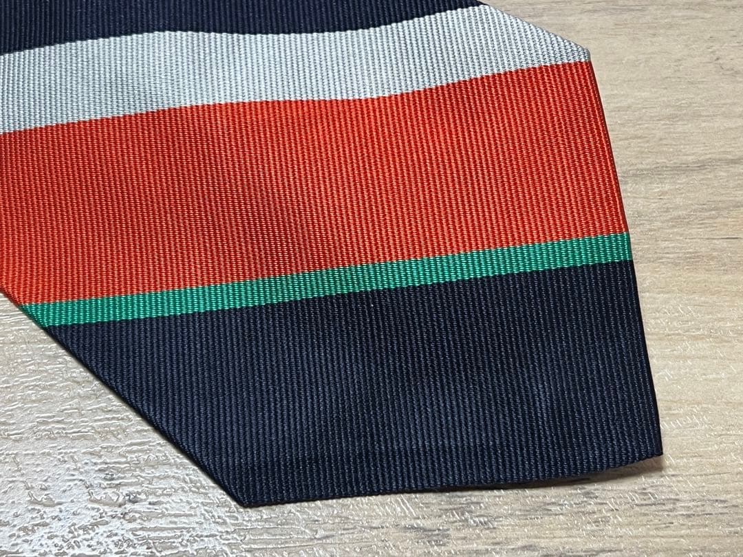 秋セール！タグ付？Polo RalphLaurenオレンジ/ネイビーストライプ