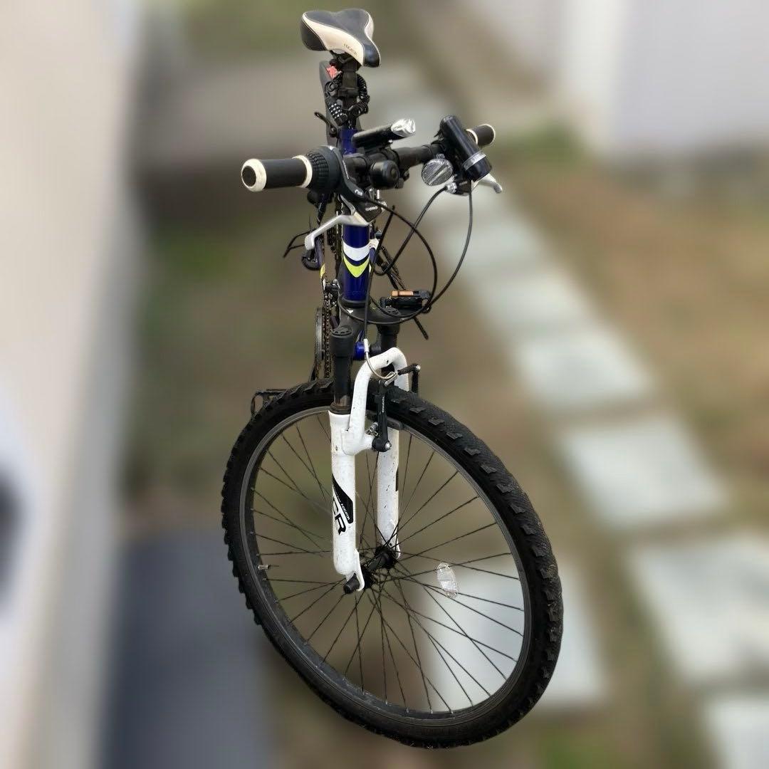 あさひ自転車IDOR 26インチ ロードバイク 青/黄色