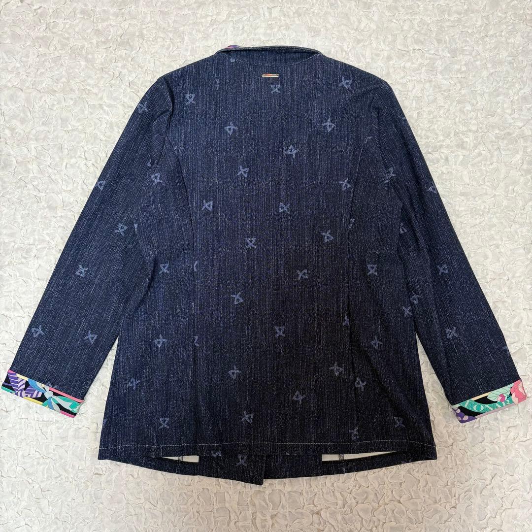 極美品LEONARD SPORT デニム転写ストレッチジャケット