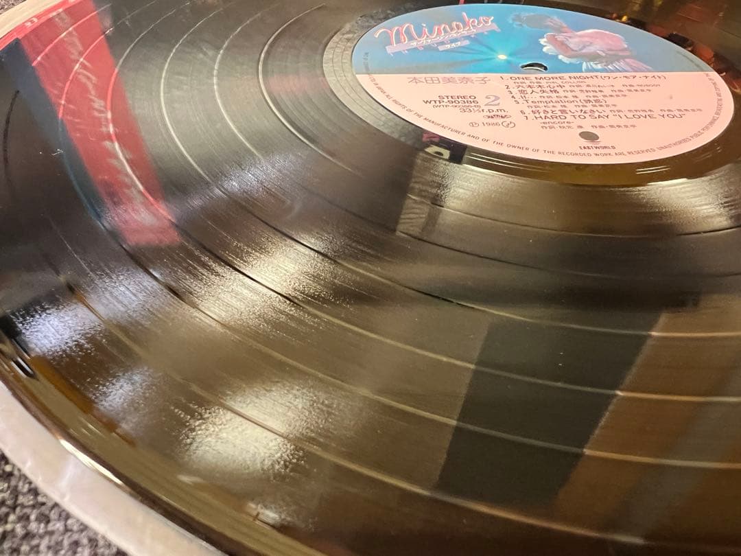 本田美奈子 ザ・ヴァージン・コンサート WTP-90386 LP 邦楽レコード