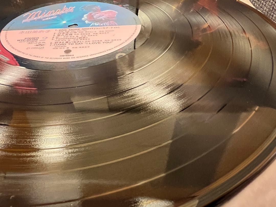 本田美奈子 ザ・ヴァージン・コンサート WTP-90386 LP 邦楽レコード