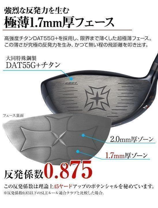 【ヘッドのみ】★限定50個生産★45Yアップの超高反発! ワイルドマキシマックス