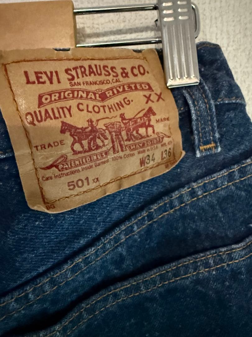バレンシア製 Levi's501xx W34 555 濃紺