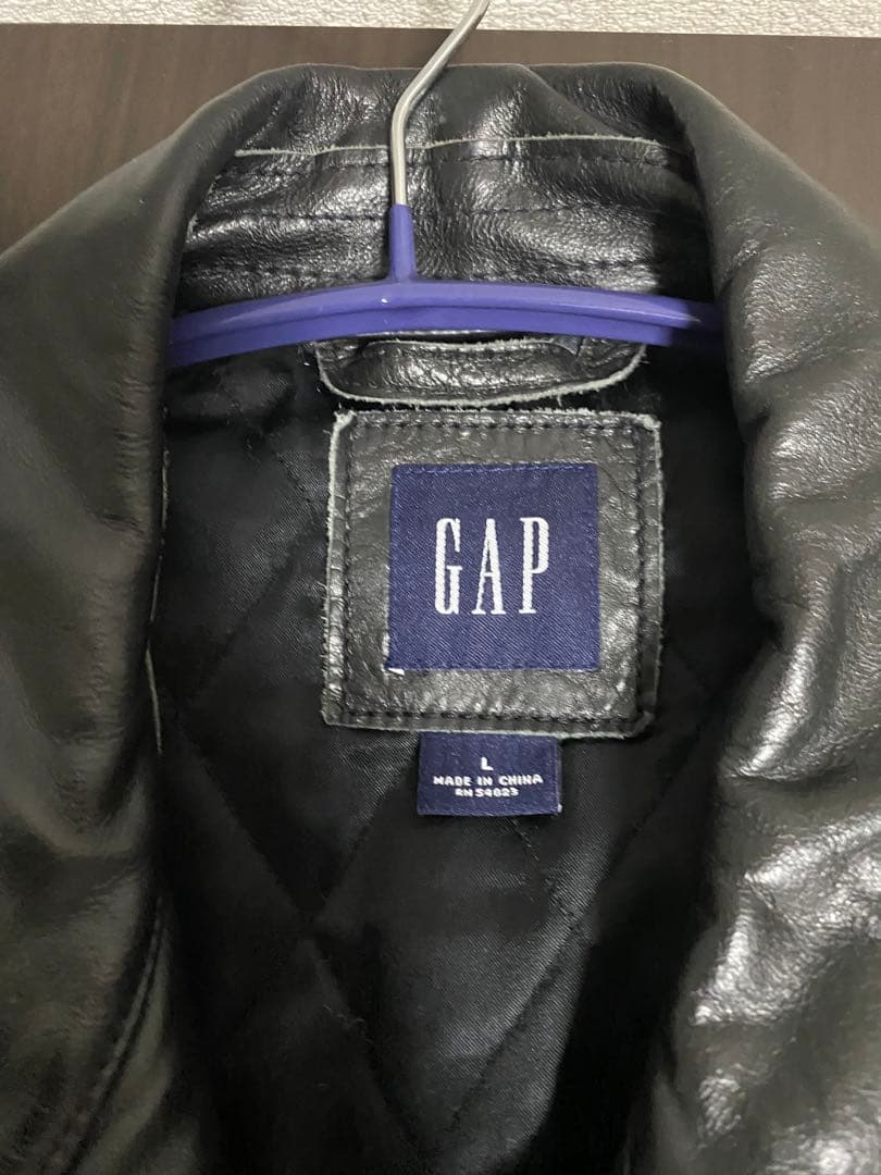 90s old GAP ブラック レザージャケット