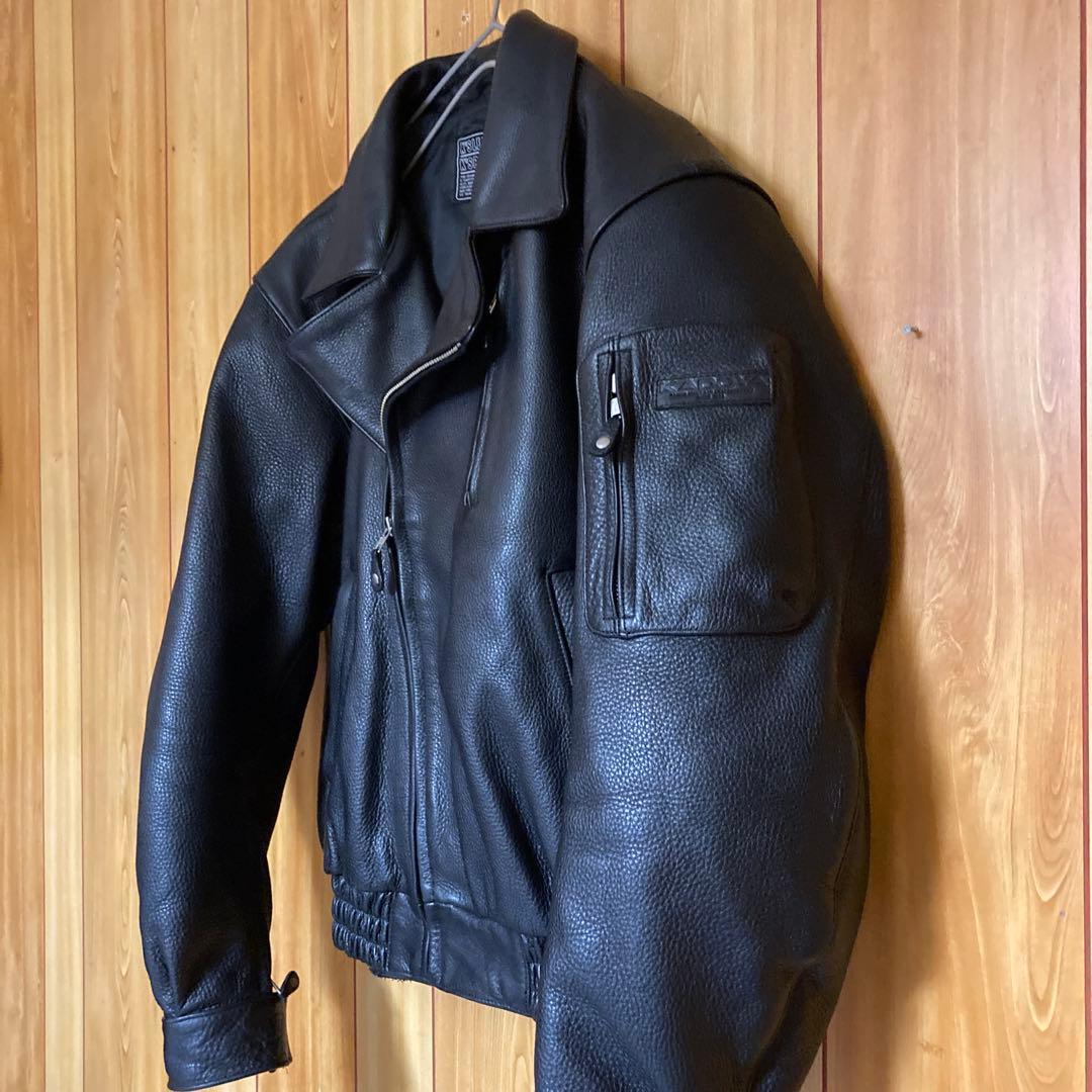 極美品　プロテクター付　3L KADOYA カドヤ　 ダブルライダースジャケット
