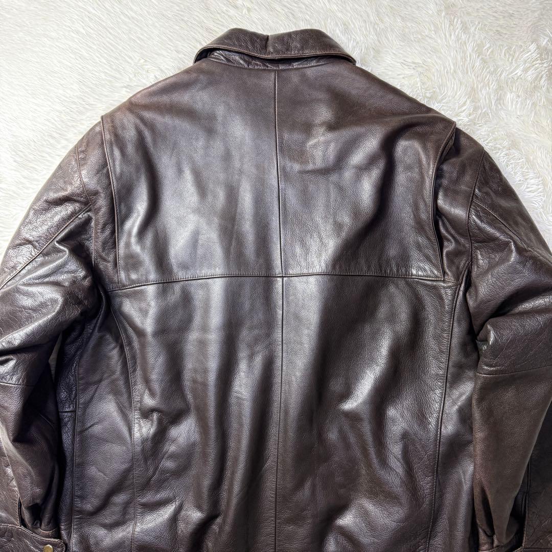 【90s】OLD GAP PREMIUM レザー カーコート ジャケット XL