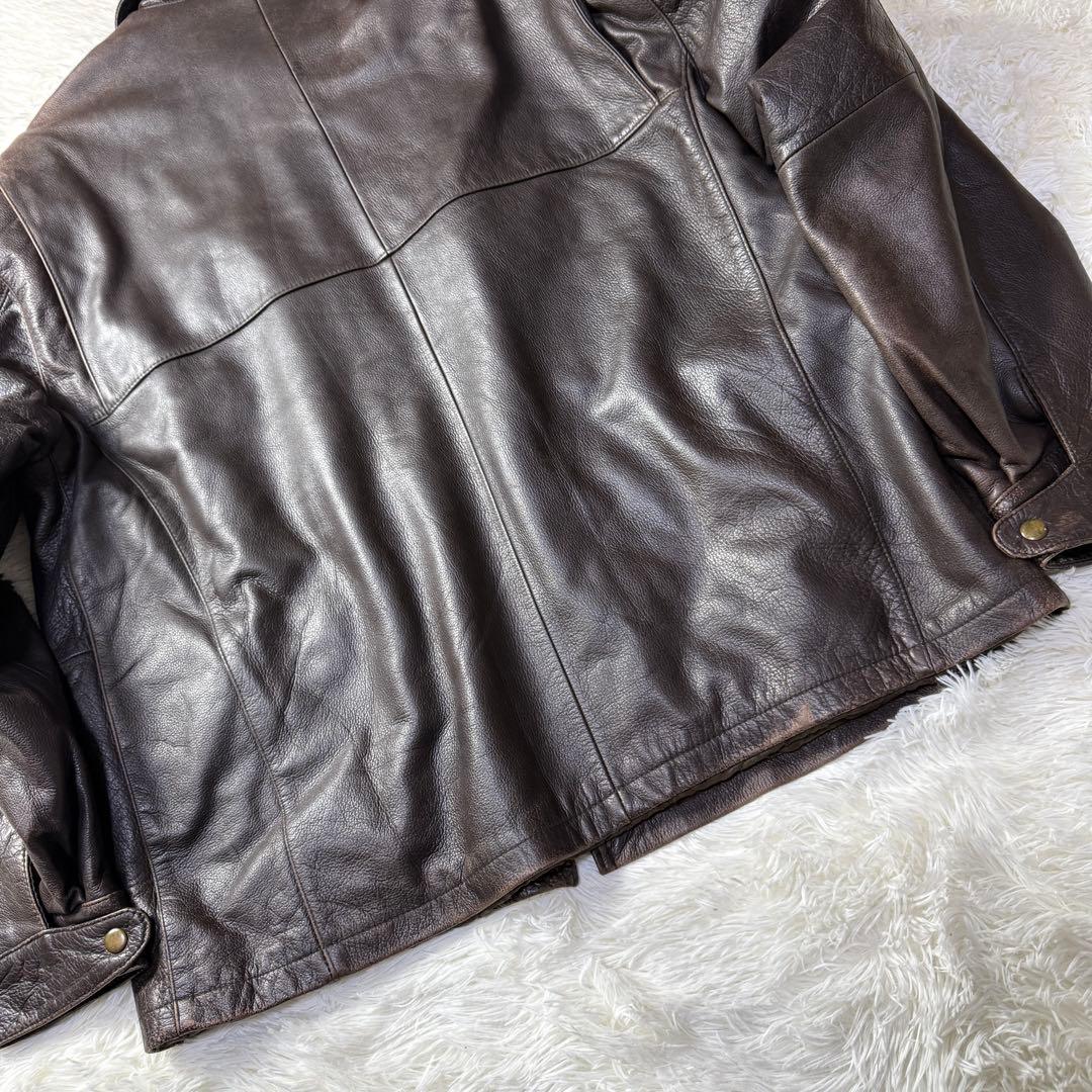 【90s】OLD GAP PREMIUM レザー カーコート ジャケット XL