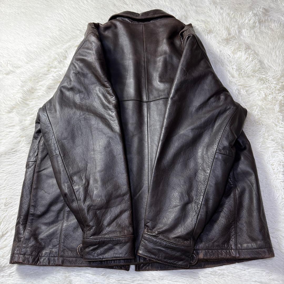 【90s】OLD GAP PREMIUM レザー カーコート ジャケット XL