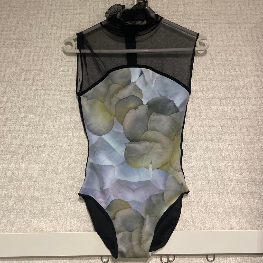 maldire 花柄ハイネック レオタード Sサイズ