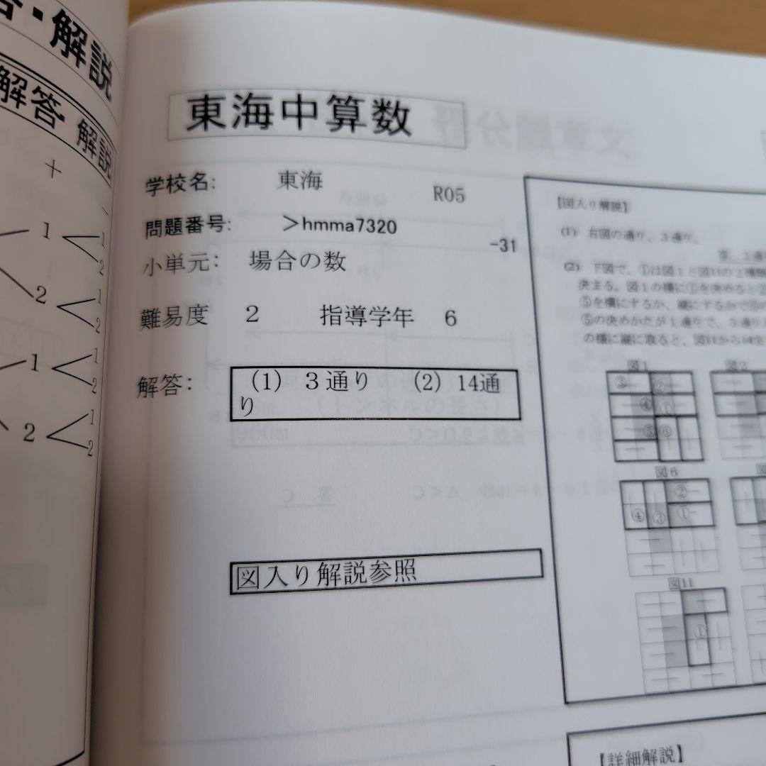 東海中学　過去問　4科