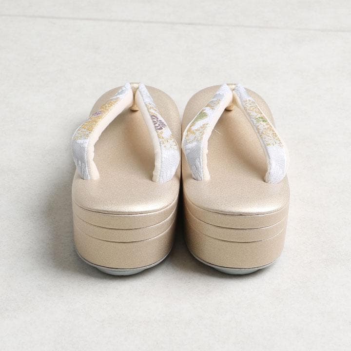 【新品】沙織謹製 草履バッグセット 草履24cm 古典柄 帯地 　03214