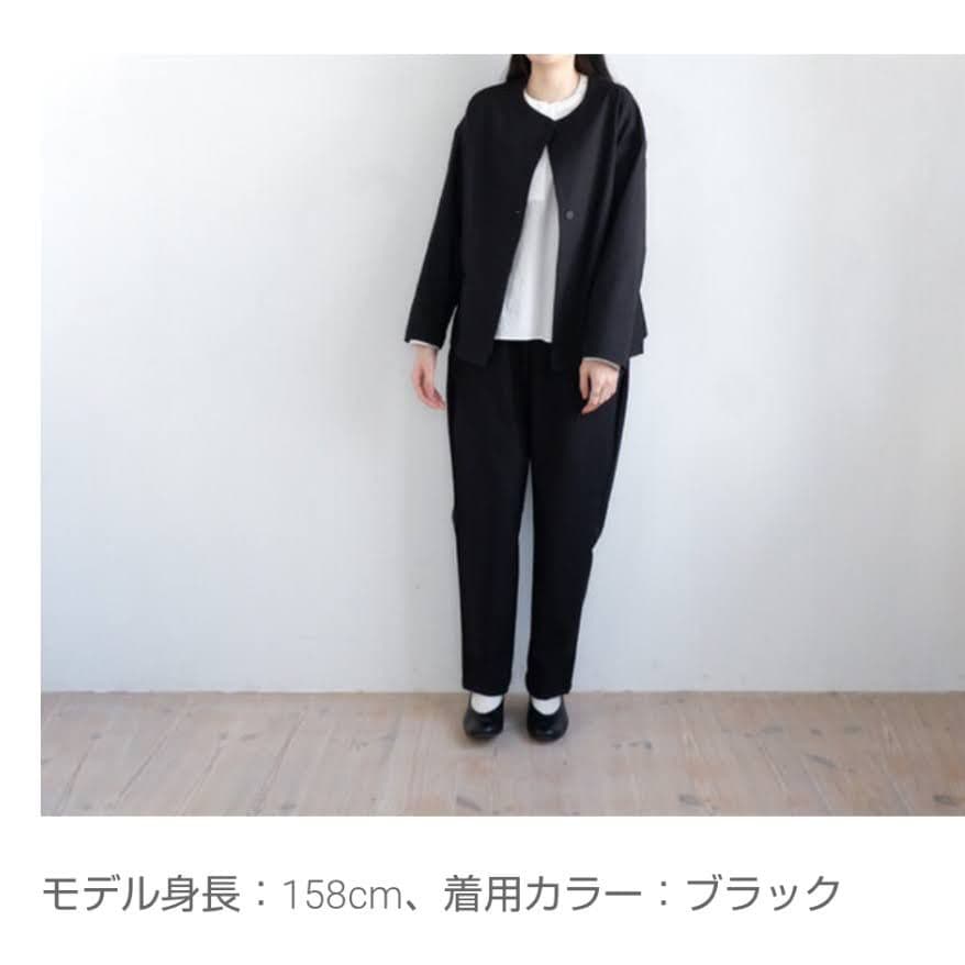 ma-ya　オローネ ジャケット パンツ セットアップ ブラック