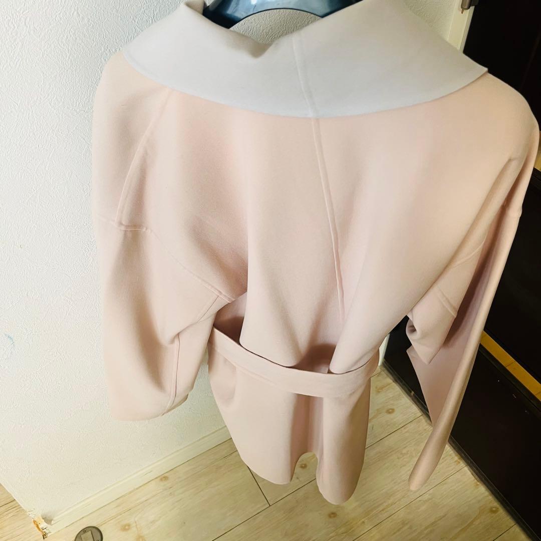 新品☆ANAYI カラーリバービッグカラーコート　ベルト付き/23区、セオリー