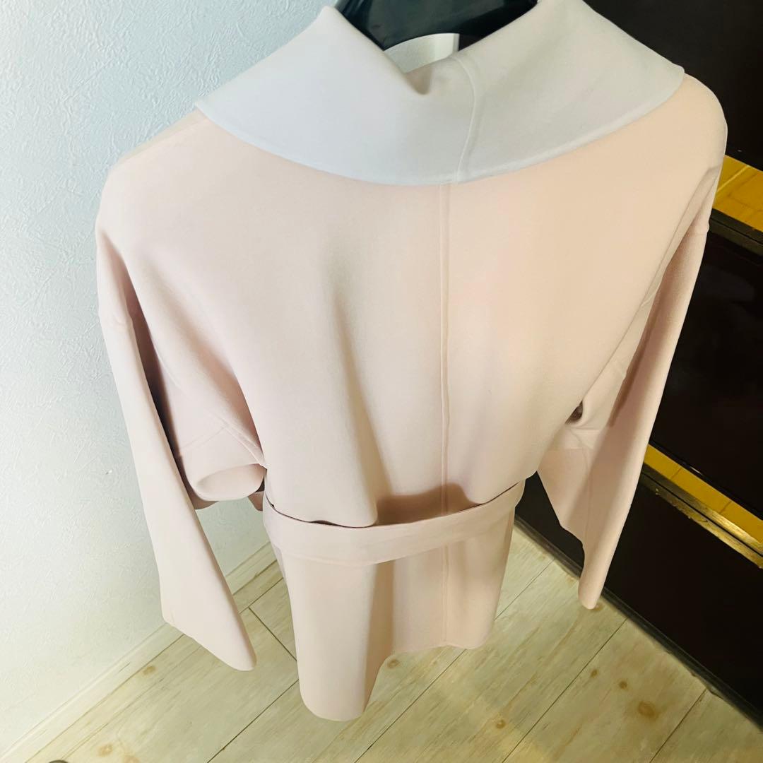 新品☆ANAYI カラーリバービッグカラーコート　ベルト付き/23区、セオリー