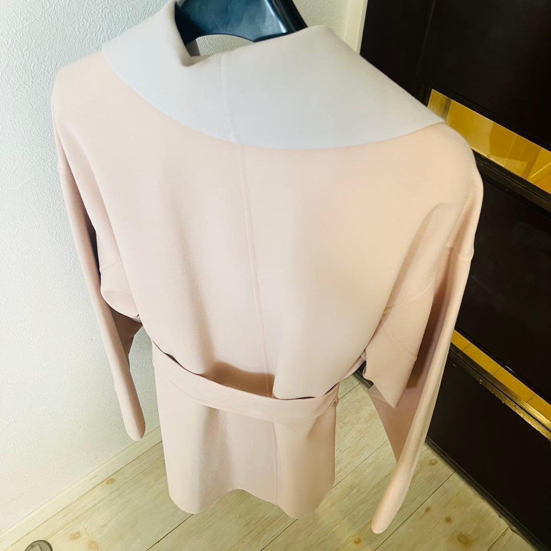新品☆ANAYI カラーリバービッグカラーコート　ベルト付き/23区、セオリー