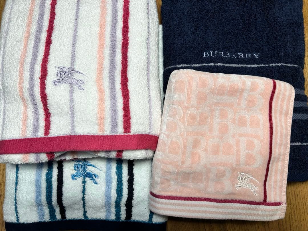 BURBERRY バスタオルフェイスタオル セット正規品