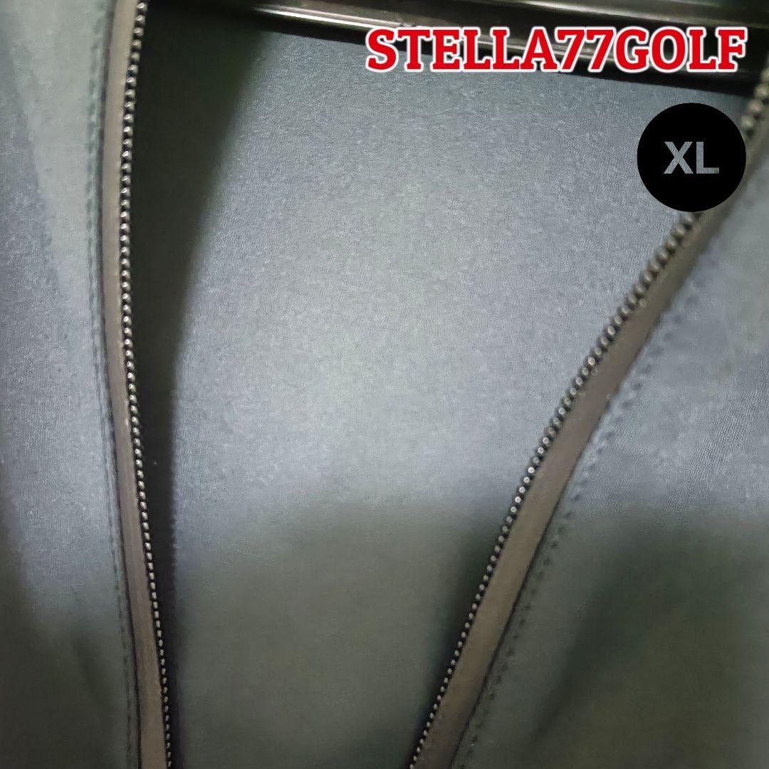 【高品質】STELLA77GOLF フルジップパーカー XLブラックメンズゴルフ