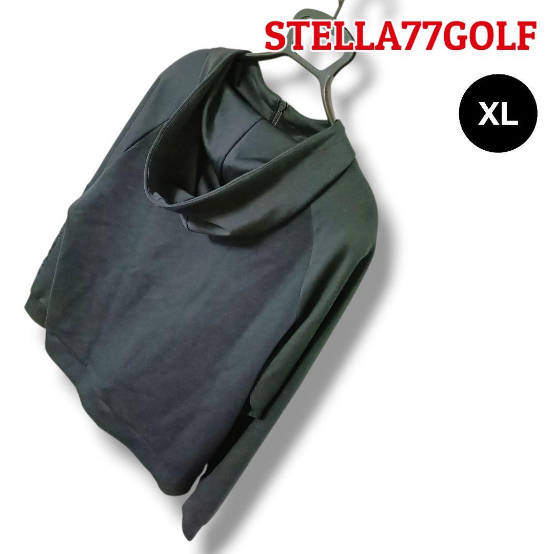 【高品質】STELLA77GOLF フルジップパーカー XLブラックメンズゴルフ