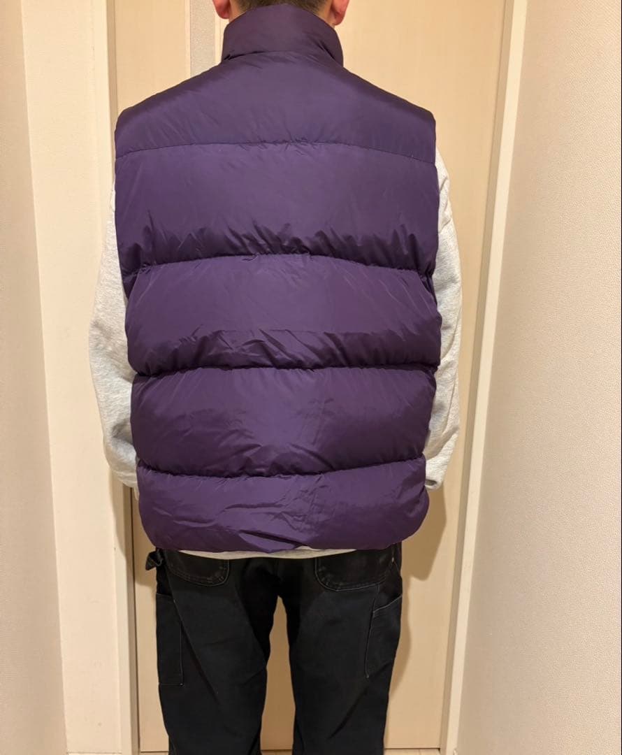 希少　メンズ　L.L.Bean エルエルビーン ダウンベスト パープル 紫80s