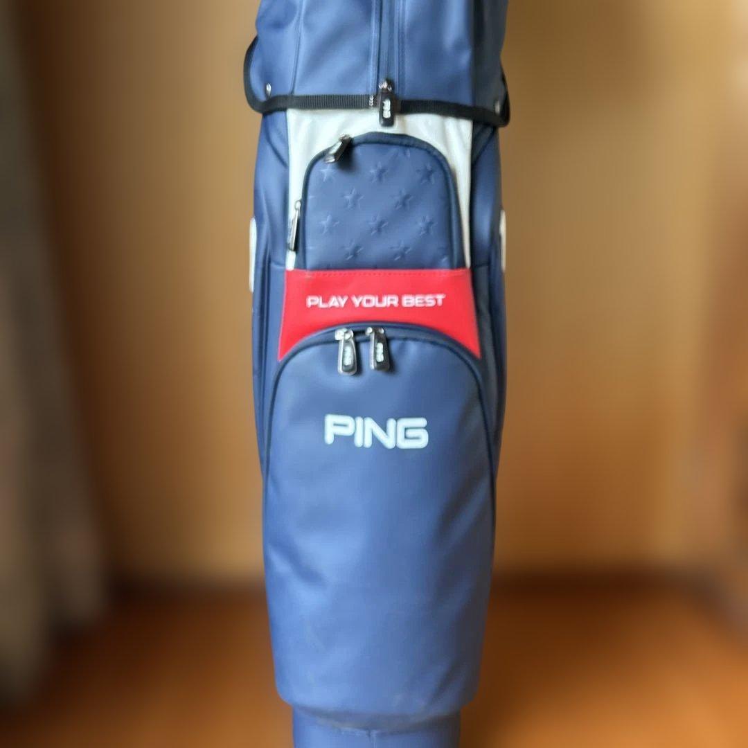 PING(ピン) ゴルフキャディバッグ USA メンズ ネイビー