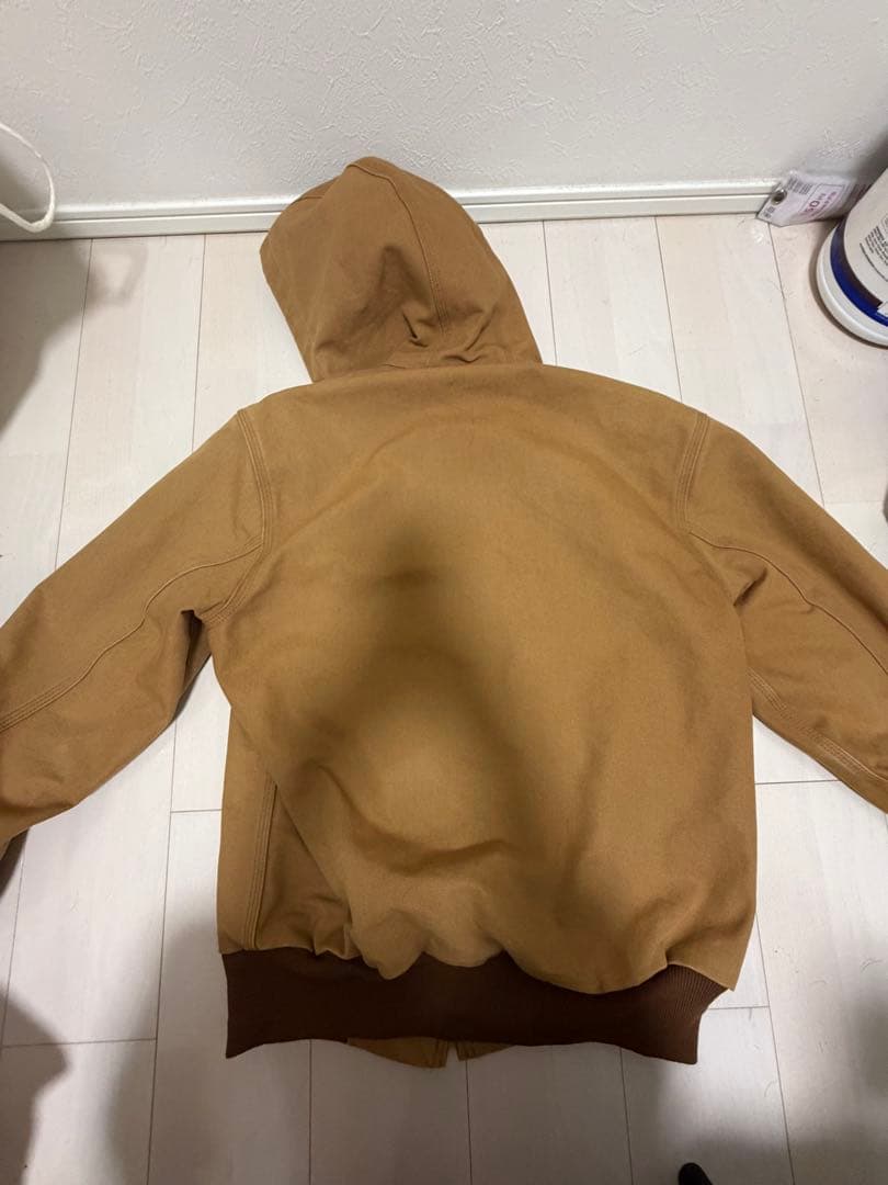 Carhartt フルジップフーディ S ブラウン