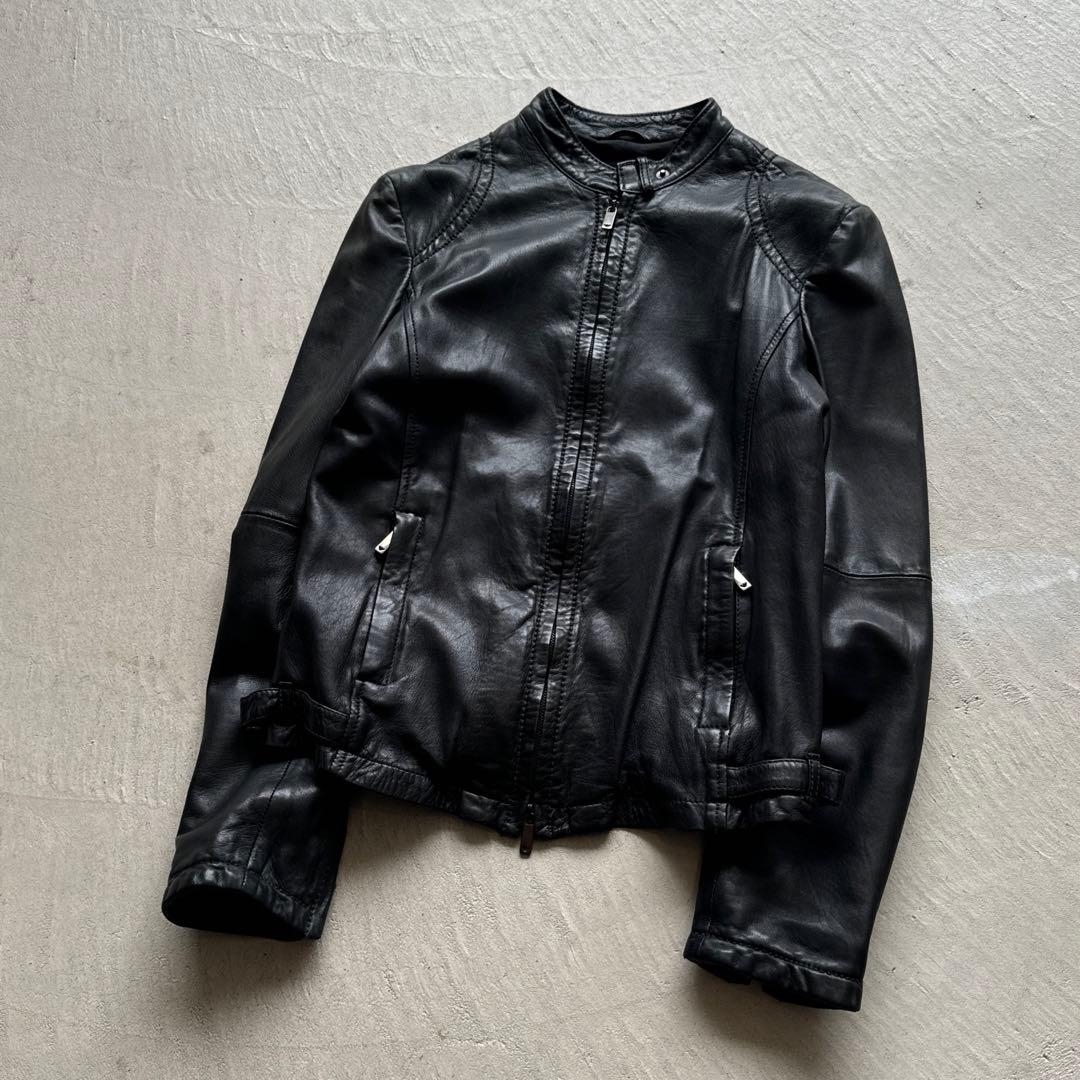 ジャケット・アウター 00s emporio armani single leather jacket