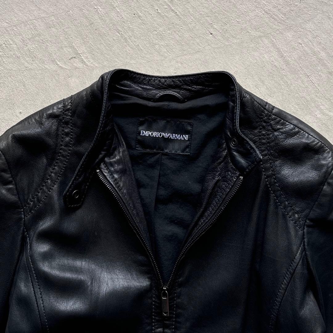 ジャケット・アウター 00s emporio armani single leather jacket