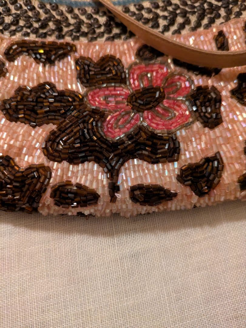 JAMIN PUECH ジャマンピュエッシュ　ハンドバッグ　刺繍スパンコール花柄