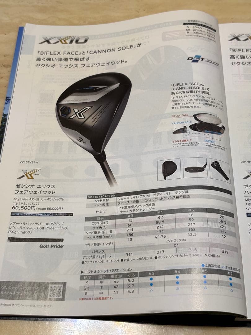 ゼクシオ エックス フェアウェイウッド 5W SR XXIO X　2024年