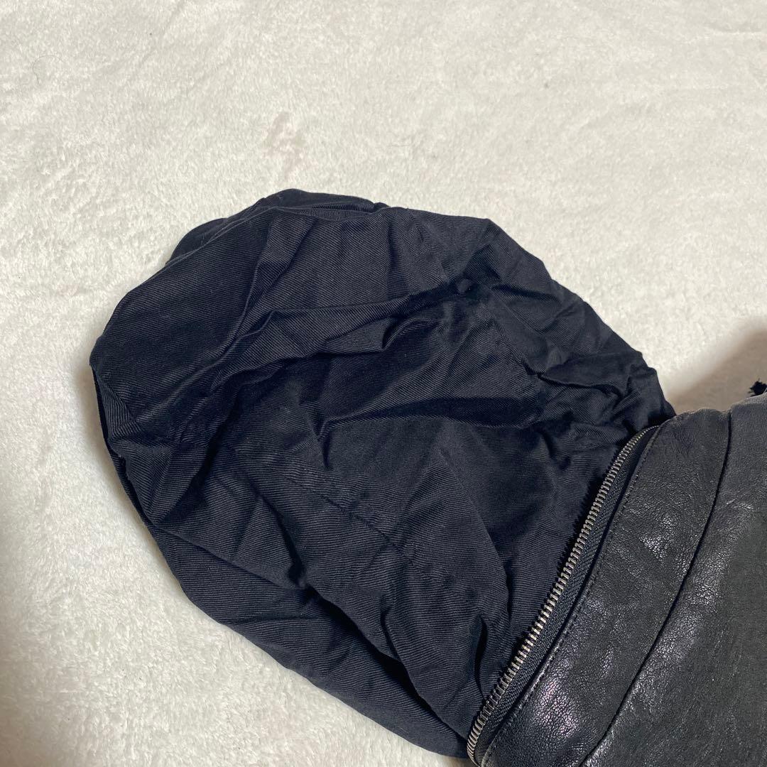 希少✨PS Paul Smith ラムレザー　シングルライダースジャケット　黒