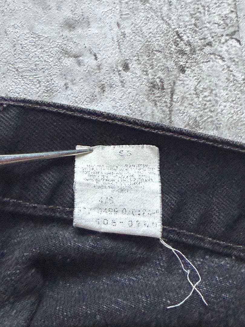 Levi’s 99年 505 後染めブラックデニムパンツW30 L32
