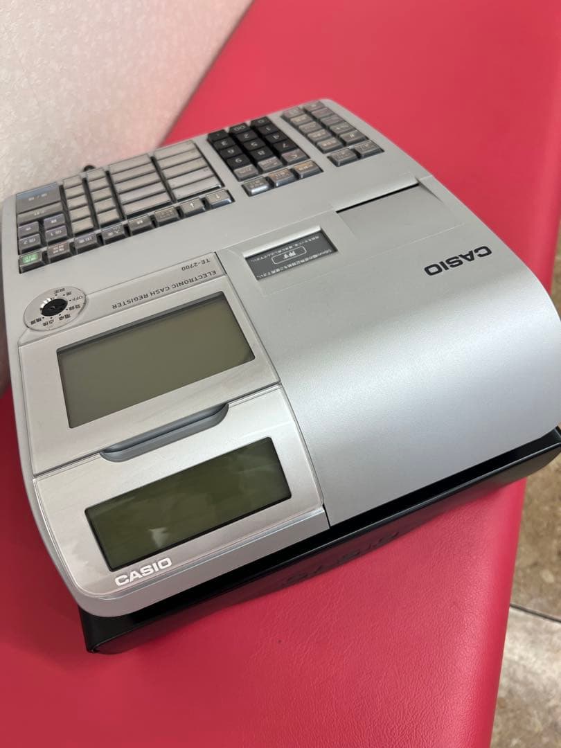 CASIO TE-2700 レジスター シルバー