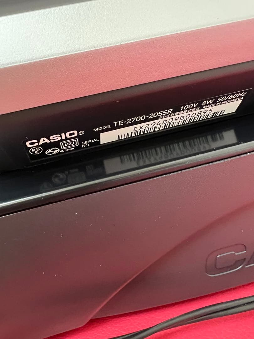 CASIO TE-2700 レジスター シルバー