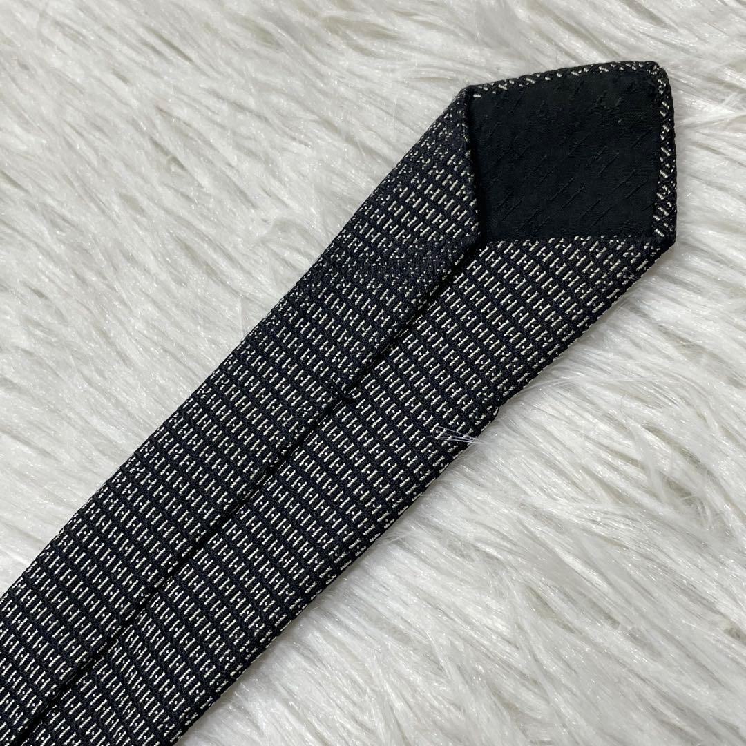 TG3139 HERMES エルメス パターン柄 シルク ネクタイ フランス製