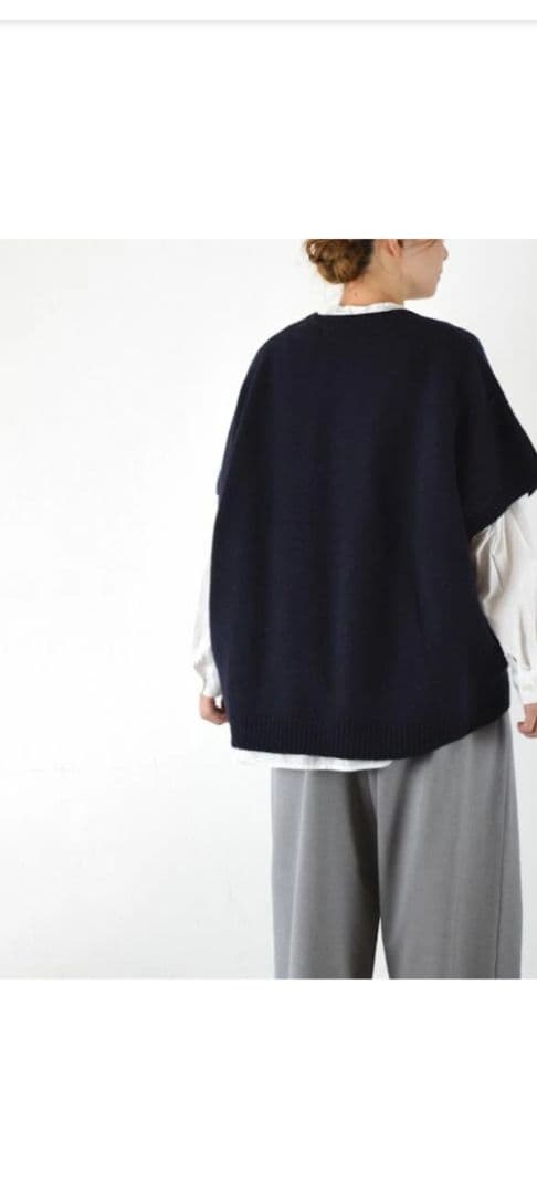 ミディウミ midiumi ワイドニットベスト